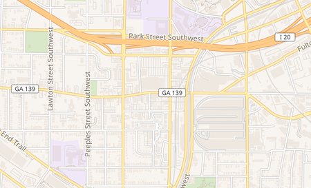 map of 842B Ralph David Abernathy Blvd SW 402 Atlanta, GA 30310
