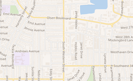 map of 3101 S Western, Ste 2 Amarillo, TX 79109