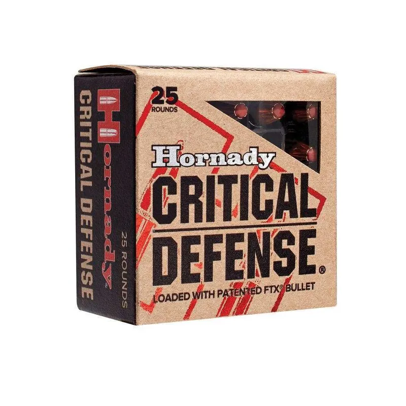 Hornady .45 ACP Critical Defense Ammunition 185 Grain FTX HP 20 Rounds 90900 - Hornady