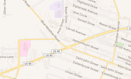 map of 603 Highway 90 10A Bay St Louis, MS 39520