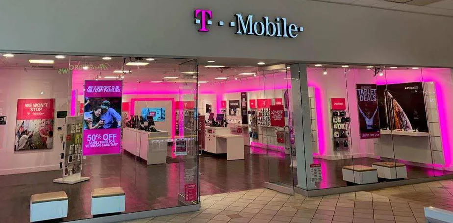  Exterior photo of T-Mobile store at Wyoming Valley Mall 4, Wilkes-barre, PA 