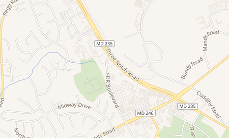 map of 21899 Three Notch Rd Lexington Park, MD 20653