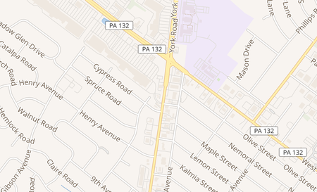 map of 514 YORK RD Warminster, PA 18974