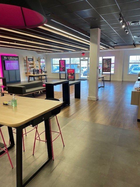 Interior photo of T-Mobile Store at Haggerty Rd & Danielle Dr, Northville, MI