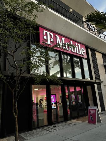 Exterior photo of T-Mobile Store at S Dixie & SW 73rd St, South Miami, FL