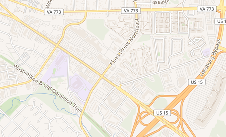 map of 24 C Plaza St Leesburg, VA 20176