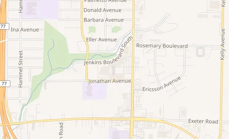 map of 1400 S Arlington St Unit 14 Akron, OH 44306