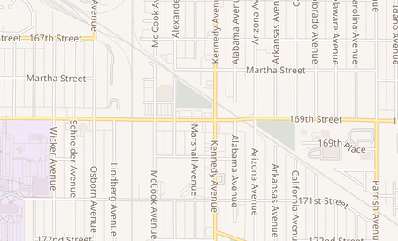map of 2741 169th St Hammond, IN 46323