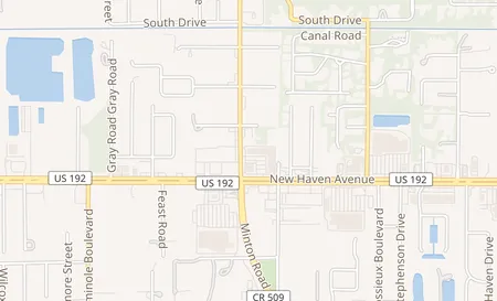 map of 3052 W New Haven Ave West Melbourne, FL 32904
