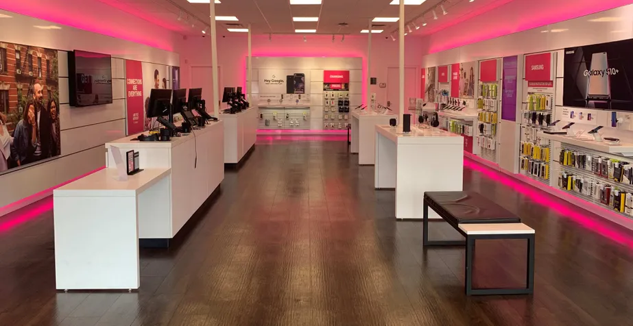 Interior photo of T-Mobile Store at N Florida Ave & W Bearss Ave, Tampa, FL