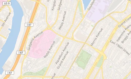 map of 2636 University Ave Bronx, NY 10468