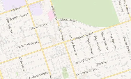 map of 1099 3rd Ave # C Chula Vista, CA 91911