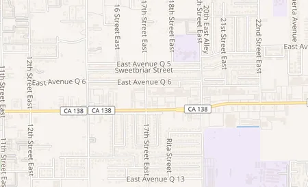 map of 1713 E Palmdale Blvd. Unit G Palmdale, CA 93550