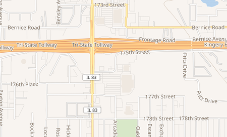 map of 2424 176th St. Lansing, IL 60438