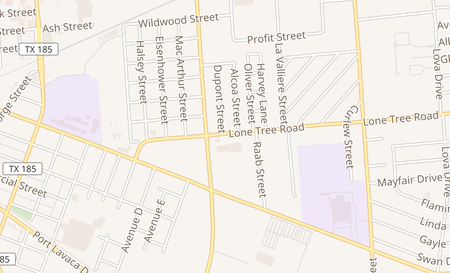 map of 2213 Lone Tree Rd Victoria, TX 77901