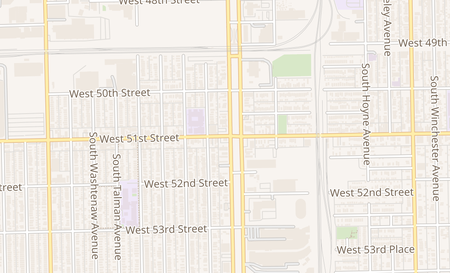 map of 2405 W 51st St Chicago, IL 60632