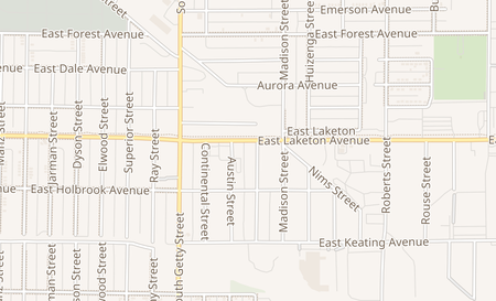 map of 939 E Laketon ave Muskegon, MI 49442