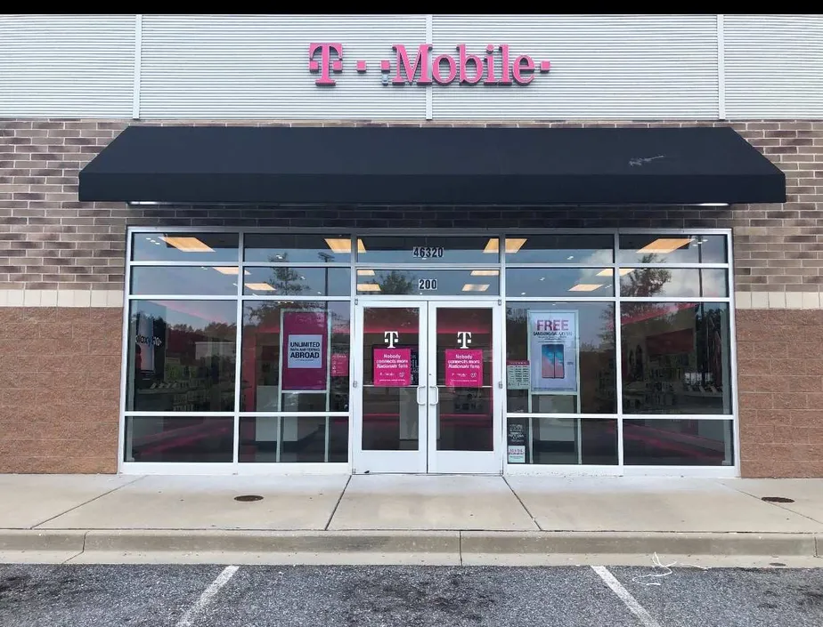  Exterior photo of T-Mobile store at Three Notch Rd & Buck Hewitt Rd, Lexington Park, MD 