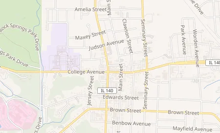map of 1711 Washington Ave. Alton, IL 62002