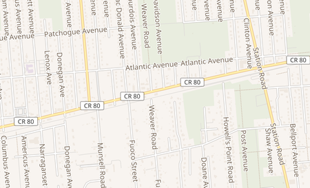 map of 1566 Montauk Hwy Bellport, NY 11713