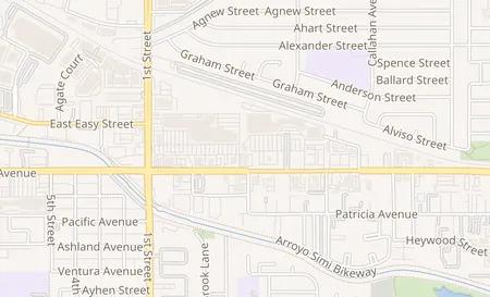 map of 1317 East Los Angeles Avenue Suite A3 Simi Valley, CA 93065