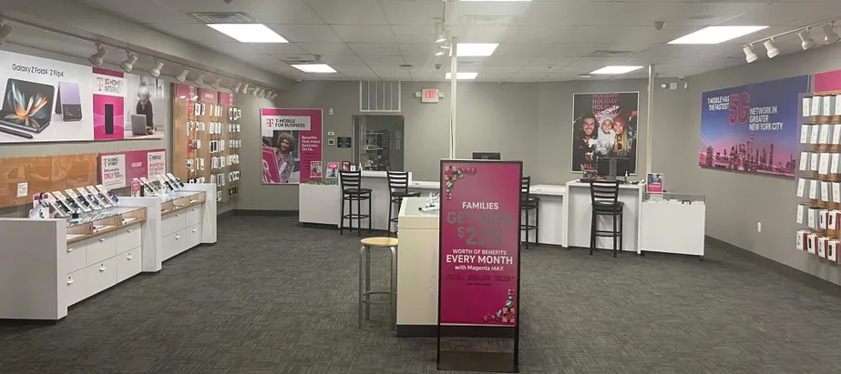 Interior photo of T-Mobile Store at Butler St Rt 23 & Hillcrest, Butler, NJ