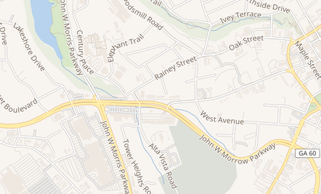 map of 237 John W Morrow Jr Pkwy Gainesville, GA 30501