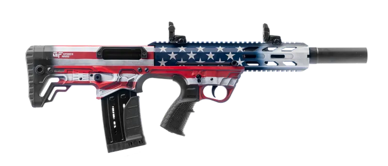 GForce GFY 12 Gauge Semi-Auto Bullpup Shotgun GFY1-USA, USA Flag Finish 5rd 18.5" - GFORCE