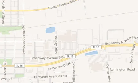 map of 700 Broadway Ave E Mattoon, IL 61938