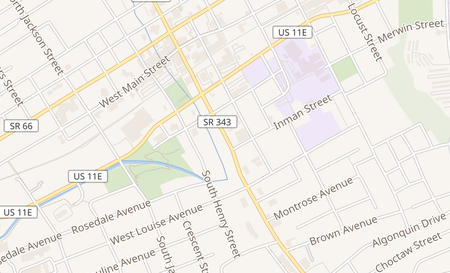 map of 432 S. Cumberland St Morristown, TN 37813
