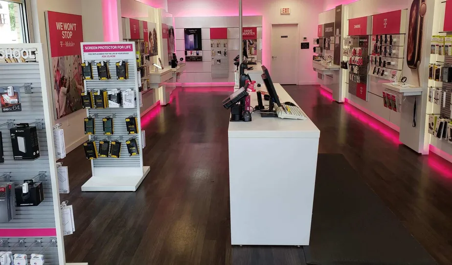 Interior photo of T-Mobile Store at Farris & Ebert, Winston Salem, NC