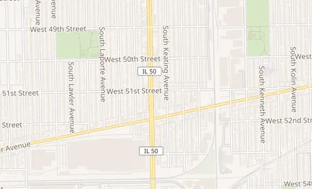 map of 5101 S Cicero Ave Chicago, IL 60632