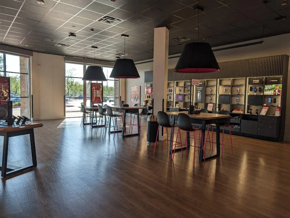 Interior photo of T-Mobile Store at Happy Valley Towne Center, Phoenix, AZ