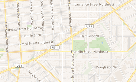 map of 1725 Rhode Island Ave Ne Washington, DC 20018