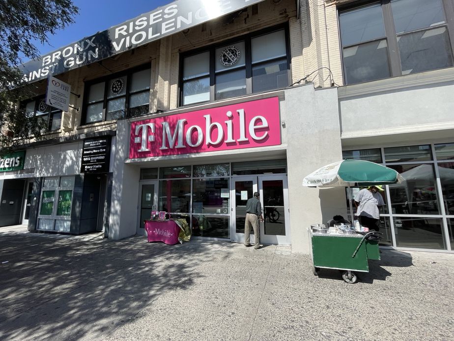 Exterior photo of T-Mobile Store at Fordham Rd & Jerome Ave, Bronx, NY
