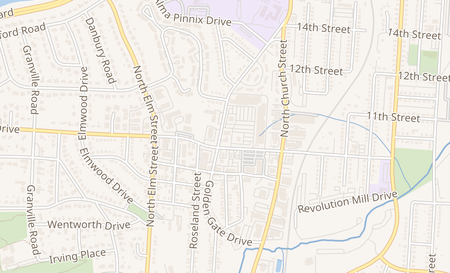map of 2222 Golden Gate Dr Greensboro, NC 27405
