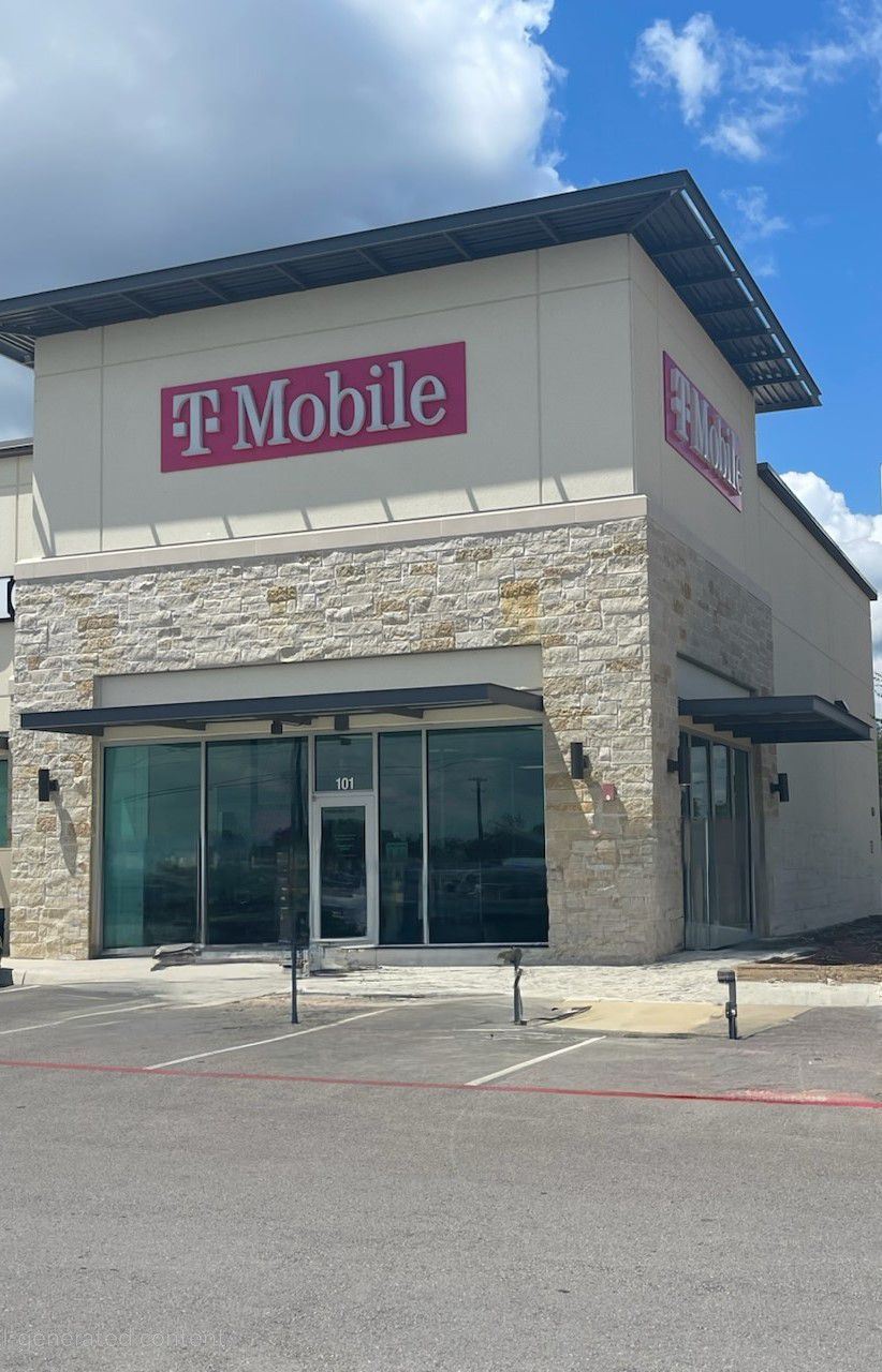 Exterior photo of T-Mobile Store at Hwy 46 & Loop 337, New Braunfels, TX