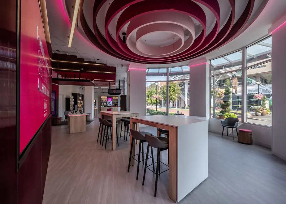  Interior photo of T-Mobile Store at Redmond Town Center, Redmond, WA 