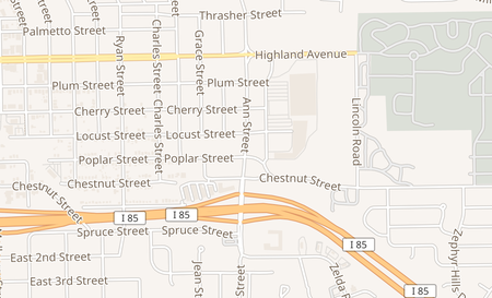 map of 979 Ann St Montgomery, AL 36107
