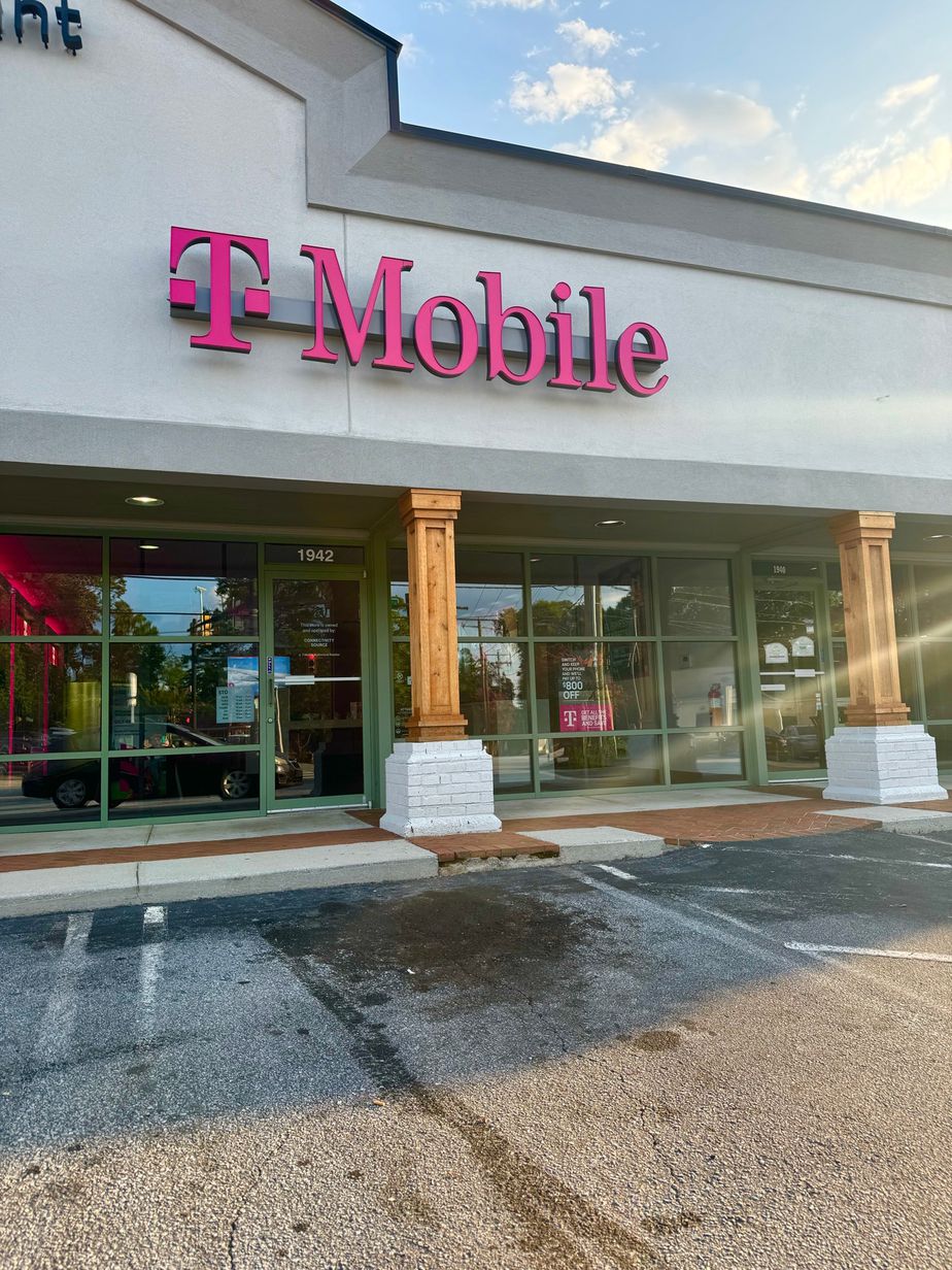 Exterior photo of T-Mobile Store at Augusta St & Mcdaniel Ave, Greenville, SC