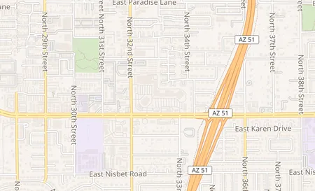 map of 3202 E Greenway Rd 1605 Phoenix, AZ 85032