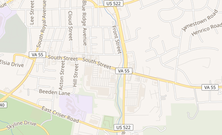 map of 465 South St Front Royal, VA 22630