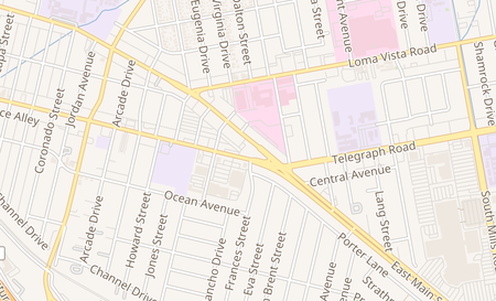 map of 2787 East Thompson Blvd Ventura, CA 93003