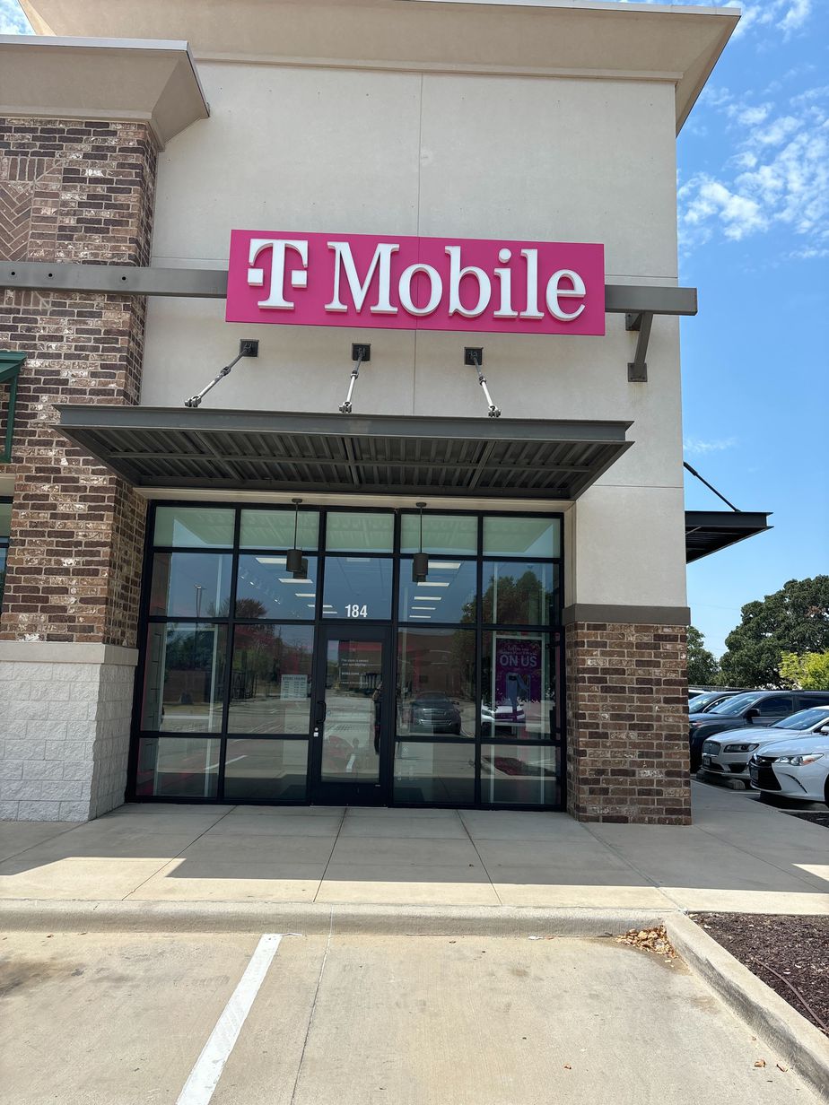 Exterior photo of T-Mobile Store at Teasley & Hickory Creek, Denton, TX