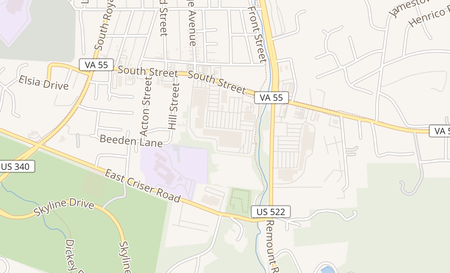 map of 465 South St Front Royal, VA 22630