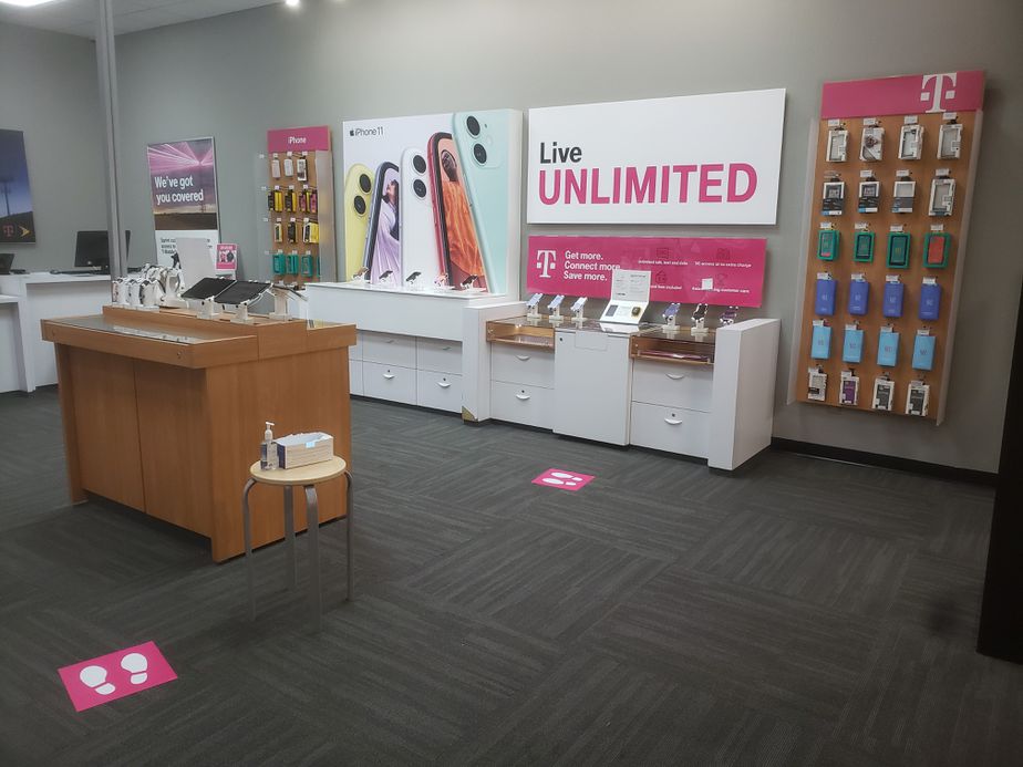 Interior photo of T-Mobile Store at Frontier Mall, Cheyenne, WY