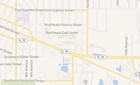map of 1303-A East Oak St Arcadia, FL 34266