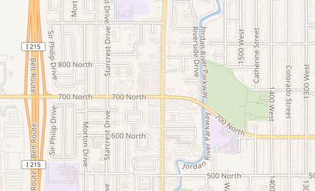 map of 1736 W 700 N Salt Lake City, UT 84116