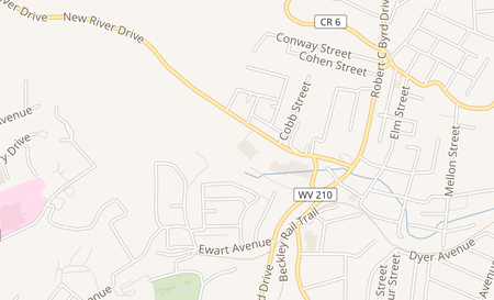 map of 160 New River Dr F Beckley, WV 25801