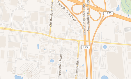 map of 1617 E Kemper Rd Cincinnati, OH 45246